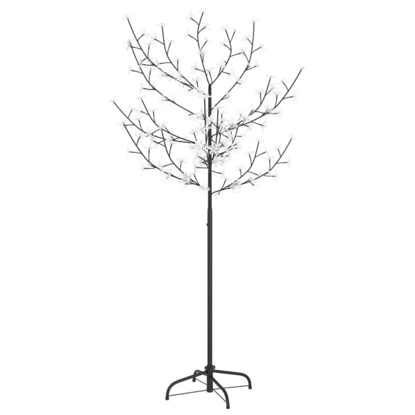 vidaXL Weihnachtsbaum 120 LEDs Blaues Licht Kirschbl&uuml;ten 150 cm