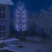 vidaXL Weihnachtsbaum 2000 LEDs Blaues Licht...