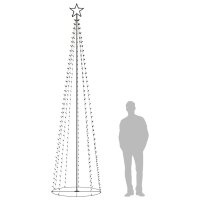 WOWONA Weihnachtskegelbaum 400 Bunte LEDs Dekoration 100x360 cm