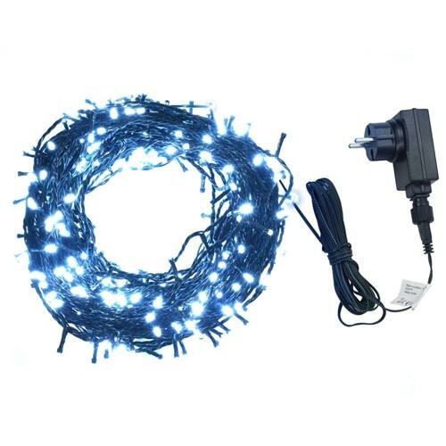 vidaXL Lichterkette 2000 LEDs Indoor &amp; Outdoor 200 m IP44 Kaltwei&szlig;