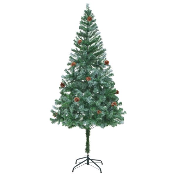 vidaXL K&uuml;nstlicher Weihnachtsbaum mit Tannenzapfen 180 cm