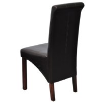 vidaXL Esszimmerstühle 2 Stk. Braun Kunstleder