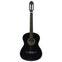 vidaXL Klassikgitarre für Anfänger Schwarz 4/4 39" Lindenholz