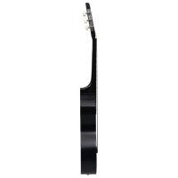 vidaXL Klassikgitarre für Anfänger Schwarz 4/4 39" Lindenholz