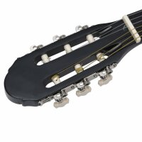 vidaXL 12-tlg. Klassikgitarren-Set f&uuml;r Anf&auml;nger Schwarz 4/4 39&quot;