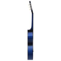 vidaXL Klassikgitarre für Anfänger und Kinder Blau 3/4 36"