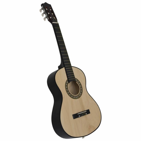 vidaXL Klassische Gitarre f&uuml;r Anf&auml;nger und Kinder 1/2 34&quot; Lindenholz