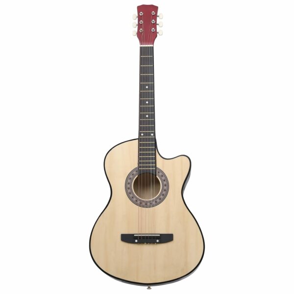 vidaXL Western Cutaway Gitarre mit 6 Saiten 38&quot; Lindenholz