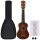 vidaXL Sopran-Ukulele-Set mit Tasche für Kinder Dunkles Holz 21"