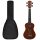 vidaXL Sopran-Ukulele-Set mit Tasche für Kinder Dunkles Holz 23"