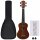 vidaXL Sopran-Ukulele-Set mit Tasche für Kinder Dunkles Holz 23"