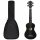 vidaXL Sopran-Ukulele-Set mit Tasche f&uuml;r Kinder Schwarz 23&quot;