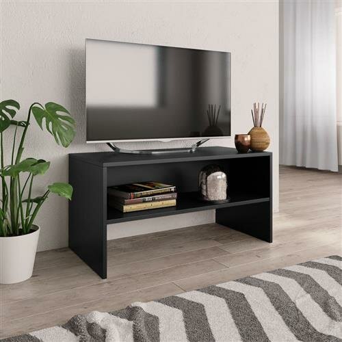 vidaXL TV-Schrank Schwarz 80x40x40 cm Holzwerkstoff