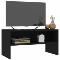 vidaXL TV-Schrank Schwarz 80x40x40 cm Holzwerkstoff