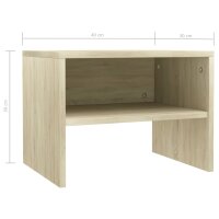 vidaXL Nachttisch Sonoma-Eiche 40x30x30 cm Holzwerkstoff