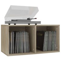 vidaXL Schallplatten-Aufbewahrungsbox Sonoma Eiche 71x34x36 cm