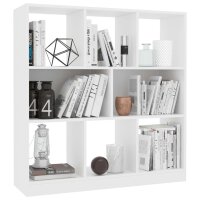 vidaXL B&uuml;cherregal Wei&szlig; 97,5&times;29,5&times;100 cm Holzwerkstoff