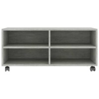 vidaXL TV-Schrank mit Rollen Betongrau 90x35x35 cm Holzwerkstoff