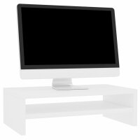 vidaXL Monitorst&auml;nder Wei&szlig; 42x24x13 cm Holzwerkstoff