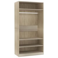 vidaXL Kleiderschrank Sonoma-Eiche 100x50x200 cm...