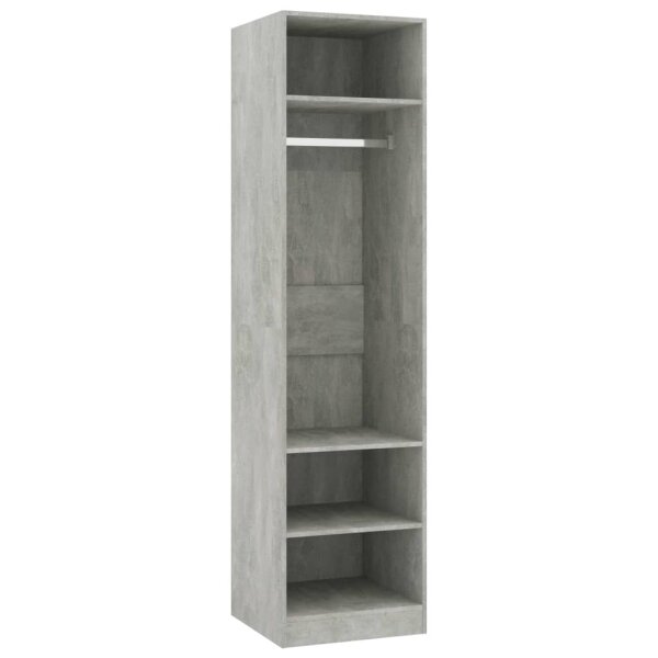 vidaXL Kleiderschrank Betongrau 50x50x200 cm Holzwerkstoff