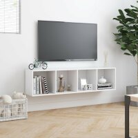 vidaXL B&uuml;cherregal/TV-Schrank Wei&szlig; 143&times;30&times;36 cm