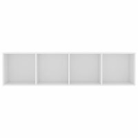 vidaXL Bücherregal/TV-Schrank Weiß 143×30×36 cm