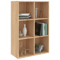 vidaXL B&uuml;cherregal/Sideboard Sonoma-Eiche 66x30x97,8 cm Holzwerkstoff