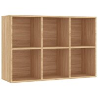 vidaXL B&uuml;cherregal/Sideboard Sonoma-Eiche 66x30x97,8 cm Holzwerkstoff