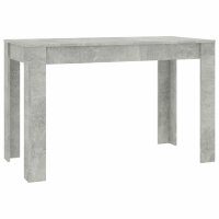 vidaXL Esstisch Betongrau 120x60x76 cm Holzwerkstoff