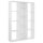 vidaXL Raumteiler/Bücherregal Hochglanz-Weiß 100x24x140 cm