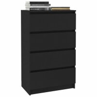 vidaXL Sideboard Schwarz 60x35x98,5 cm Holzwerkstoff