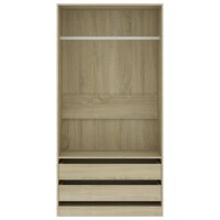 vidaXL Kleiderschrank Sonoma-Eiche 100x50x200 cm Holzwerkstoff