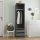 WOWONA Kleiderschrank mit Schubladen Grau 50x50x200 cm Holzwerkstoff