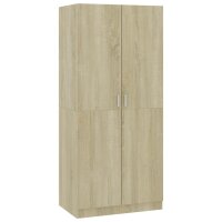 vidaXL Kleiderschrank Sonoma-Eiche 80x52x180 cm Holzwerkstoff