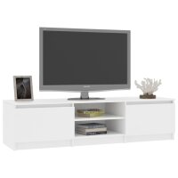 vidaXL TV-Schrank Wei&szlig; 140&times;40&times;35,5 cm Holzwerkstoff