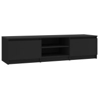 vidaXL TV-Schrank Schwarz 140x40x35,5 cm Holzwerkstoff