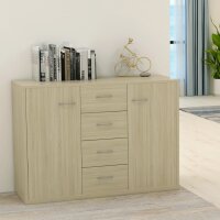 vidaXL Sideboard Sonoma-Eiche 88x30x65 cm Holzwerkstoff