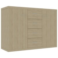 vidaXL Sideboard Sonoma-Eiche 88x30x65 cm Holzwerkstoff