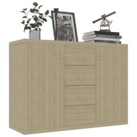 vidaXL Sideboard Sonoma-Eiche 88x30x65 cm Holzwerkstoff