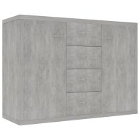 vidaXL Sideboard Betongrau 88x30x65 cm Holzwerkstoff