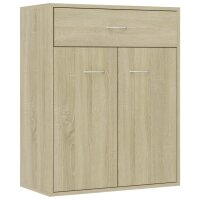 vidaXL Sideboard Sonoma-Eiche 60x30x75 cm Holzwerkstoff