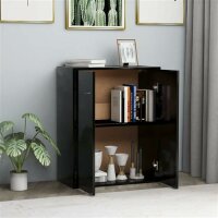 vidaXL Sideboard Schwarz 60x30x75 cm Holzwerkstoff