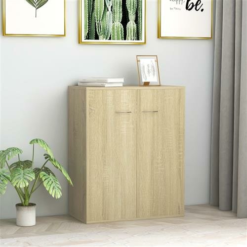 vidaXL Sideboard Sonoma-Eiche 60x30x75 cm Holzwerkstoff