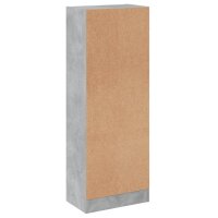 vidaXL B&uuml;cherregal 3 F&auml;cher Betongrau 40x24x108 cm Holzwerkstoff