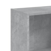 vidaXL B&uuml;cherregal 3 F&auml;cher Betongrau 40x24x108 cm Holzwerkstoff