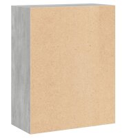 vidaXL B&uuml;cherregal 2 F&auml;cher Betongrau 60x30x76,5 cm Holzwerkstoff