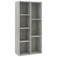 vidaXL Bücherregal Betongrau 50x25x106 cm Holzwerkstoff