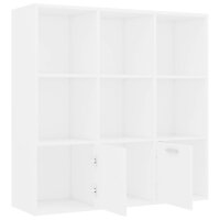 vidaXL B&uuml;cherregal Wei&szlig; 98x30x98 cm Holzwerkstoff