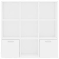 vidaXL B&uuml;cherregal Wei&szlig; 98x30x98 cm Holzwerkstoff